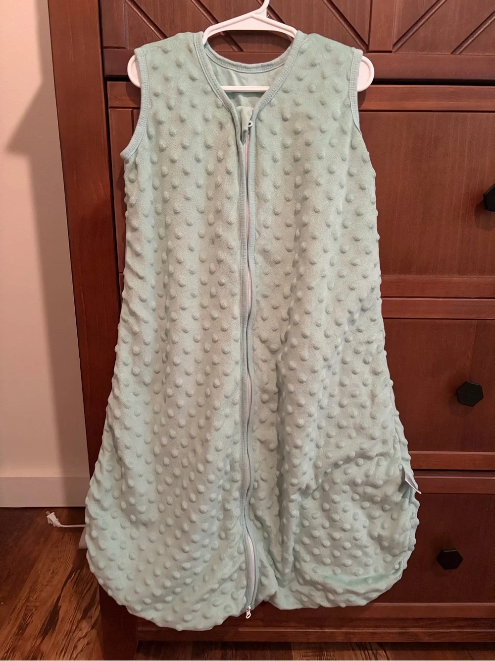 Yoofoss Mint Green Bubble Fleece Baby Sleep Sack (12-18 Months) Toddler